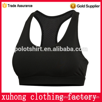 Latest plain hot wholesale women's clothing designer fitness wear bra tops